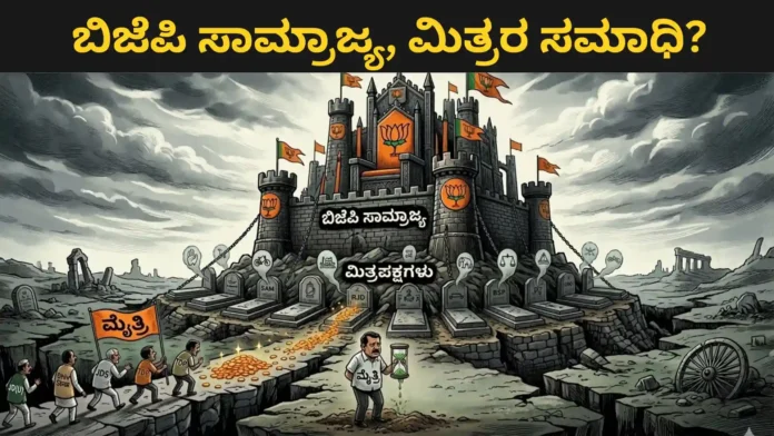 BJP Strategy: ಮೈತ್ರಿ ಎಂಬ 'ಸ್ಲೋ ಪಾಯ್ಸನ್'; ಮಿತ್ರಪಕ್ಷಗಳ ಸಮಾಧಿಯ ಮೇಲೆ ಬಿಜೆಪಿ ಸಾಮ್ರಾಜ್ಯ?